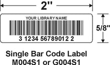 Teslin Laminated Barcode Labels, Singles 2.1" x 5/8"