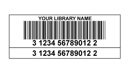 Teslin Two-Part Synthetic Barcode Labels